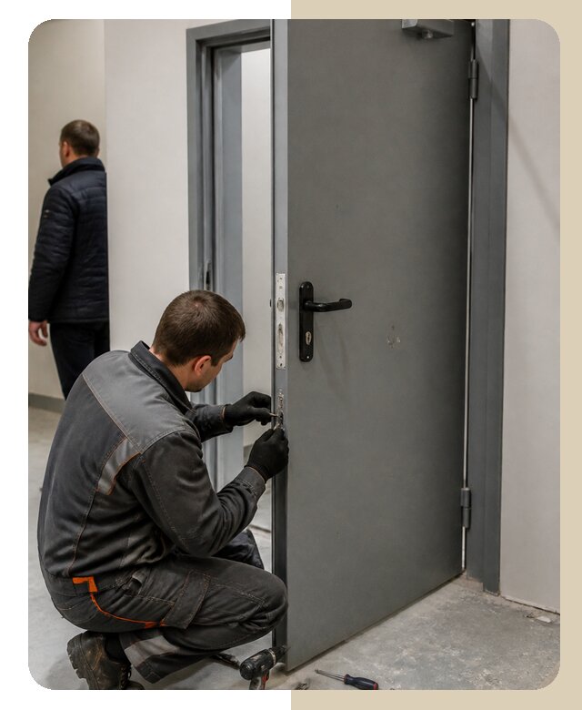 Ремонт противопожарной двери в Балтийске по цене 6627 р. | ДвериЛегко-Блт