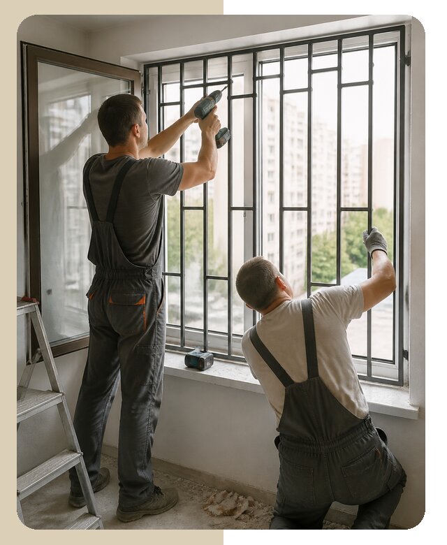 Профессиональная установка решеток в квартиру в Балтийске