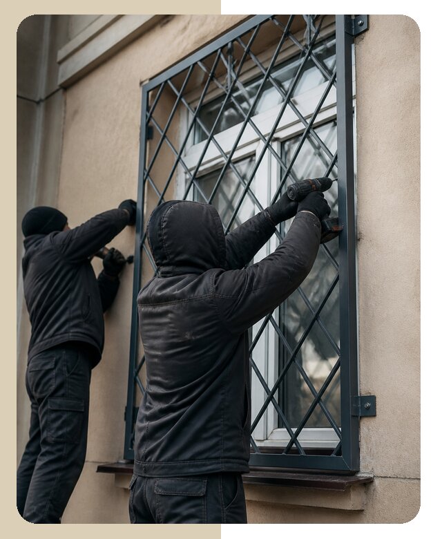 Установка антивандальных решеток на окна в Балтийске